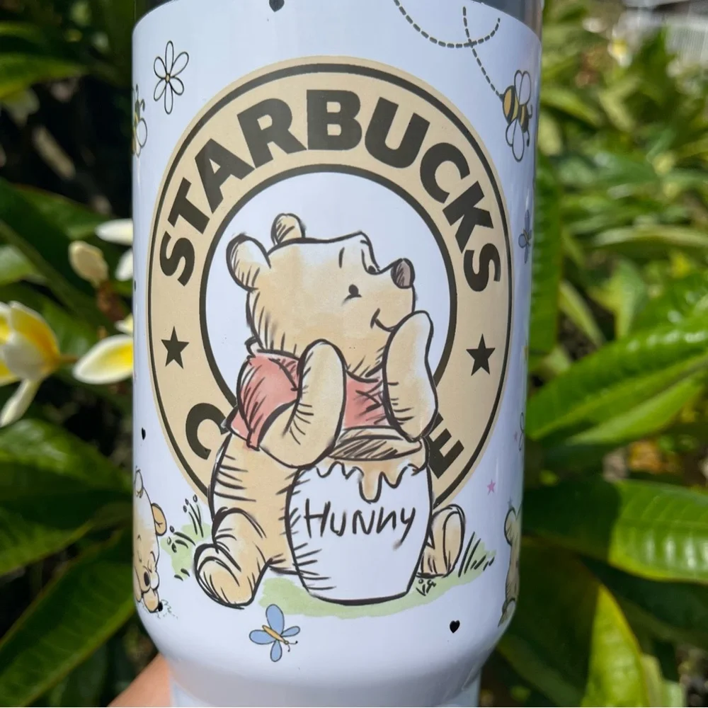 Custom Disney Winnie the Pooh Brand new 40oz tumbler double wall stainless trave - Picture 4 of 5